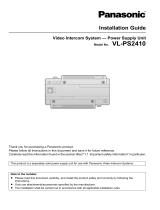 Panasonic VLPS2410SX Operating instructions