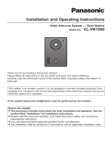 Panasonic VN1500BX Operating instructions