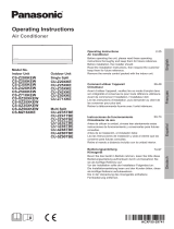 Panasonic CSXZ25XKEW Operating instructions