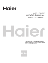 Haier LE32B8500T Owner's manual