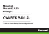 Kawasaki 2009 NINJA 650 Owner's manual