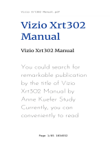 Vizio Xrt302 User manual