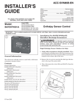 Trane BAYENTH001A Installer's Manual