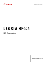 Canon LEGRIA HF G26 User manual