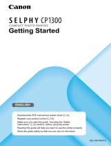 Canon SELPHY CP1300 Quick start guide