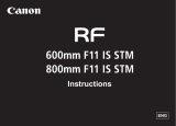 Canon RF600mm F11 IS STM Owner's manual