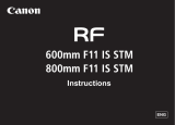 Canon RF800mm F11 IS STM Owner's manual