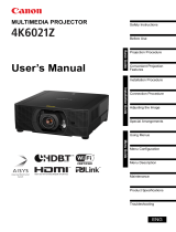 Canon Europe XEED 4K6021Z User manual