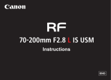 Canon RF 70-200mm F2.8L IS USM Owner's manual
