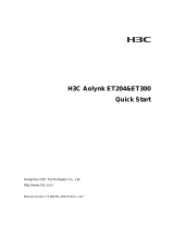 H3C Aolynk ET300 Quick start guide