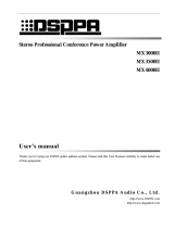 DSPPA MX3000II User manual