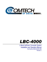 Comtech EF Data LBC-4000 Operating instructions