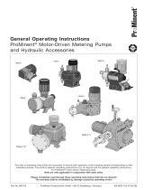 ProMinent Sigma General Operating Instructions