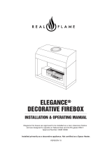 Real Flame ELEGANCE 1800 Installation & Operating Manual