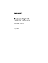 Compaq Evo Thin Client t20 Troubleshooting Manual