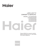 Haier LE40K6050DP Owner's manual