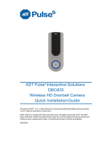 ADT Pulse DBC835 HD DoorBell Camera Owner's manual