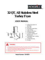 Nexgrill 32 Qt Stainless Steel Turkey Fryer User manual
