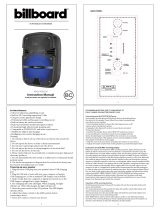 Billboard PA Bluetooth Speaker BB2530 User manual