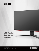 AOC U28G2AE LCD Monitor User manual