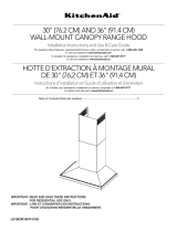 KitchenAid 30″ & 36″ Wall-Mount Canopy Range Hood User manual