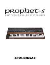 Sequential Prophet-5 Polyphonic Analog Synthesizer User manual