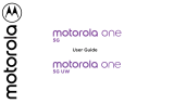 Motorola One 5G & 5G UW Smartphone User manual