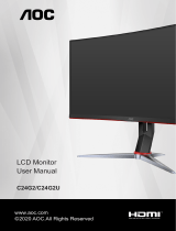 AOC LCD Monitor [C24G2, C24G2U] User manual