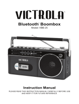 Victrola Bluetooth Boombox User manual