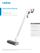 raycop Omni Air Cordless UV Stick Vacuum Cleaner User manual
