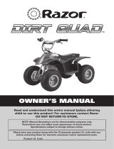 Razor Dirt Quad User manual