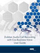 COX Business Dubber Call Recording Owner's manual