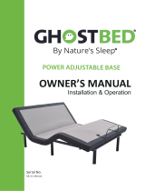 Natures Sleep GhostBed Adjustable Power Base User manual