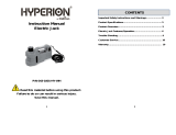 Deltran Hyperion Electric Jack User manual