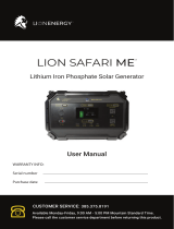 Lion Energy Lion Safari Me Lithium Iron Phosphate Solar Generator User manual