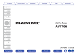 Marantz AV Pre Tuner AV7706 User manual