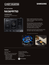 Samsung 36″ Gas Cooktop NA36M9750 User manual