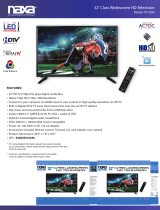 Naxa 32” Class Widescreen HD Television NT-3204 User manual