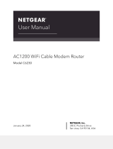 COX Netgear C6230 Cable Modem WiFi Router Combo User manual