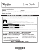 Whirlpool MICROWAVE HOOD COMBINATION User manual