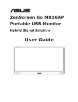 Asus ZenScreen Go MB16AP Portable USB Monitor Hybrid Signal Solution User manual