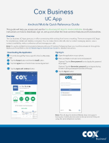COX Business UC App Android Mobile User manual