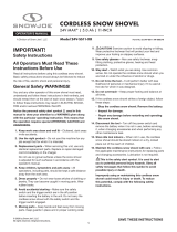 SNOWJOE Cordless Snow Shovel [24V-SS11-XR] Owner's manual