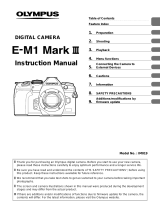 Olympus E-M1 Mark III Digital Camera User manual