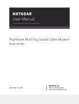 COX Netgear CM1200 Nighthawk Cable Modem User manual