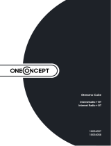 OneConcept Streamo Cube Internet Radio + BT User manual