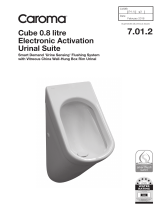 Caroma Cube 0.8 litre Electronic Activation Urinal Suite User manual