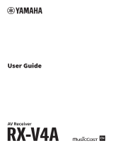 Yamaha MusicCast AV Receiver RX-V4A User manual