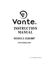 Vante 3120 User manual