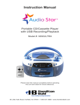 HamiltonBuhl5050ULTRA Portable CD Cassette Player